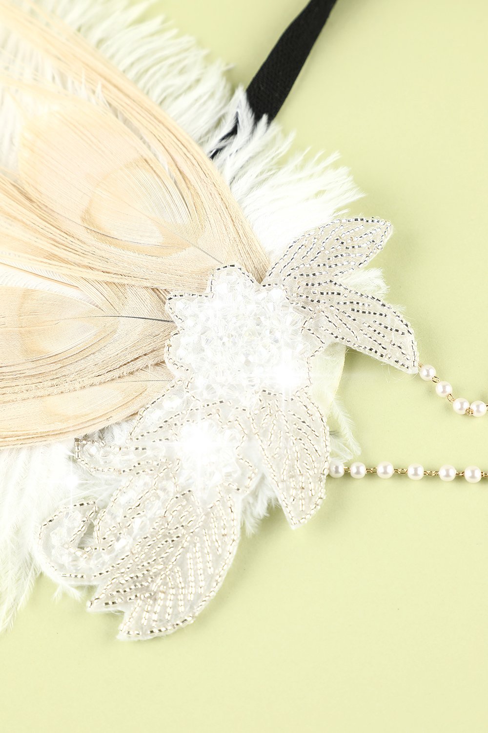 1920s Style Feather Flapper Headband - Charleston