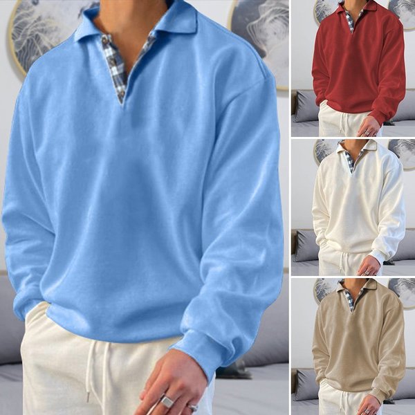 Casual Men's Polo Sweater - Oliver