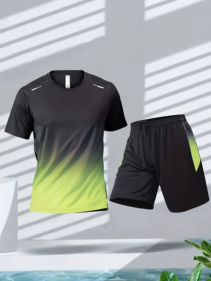 Zestaw sportowy dla mężczyzn z koszulką i szortami - PowerMove