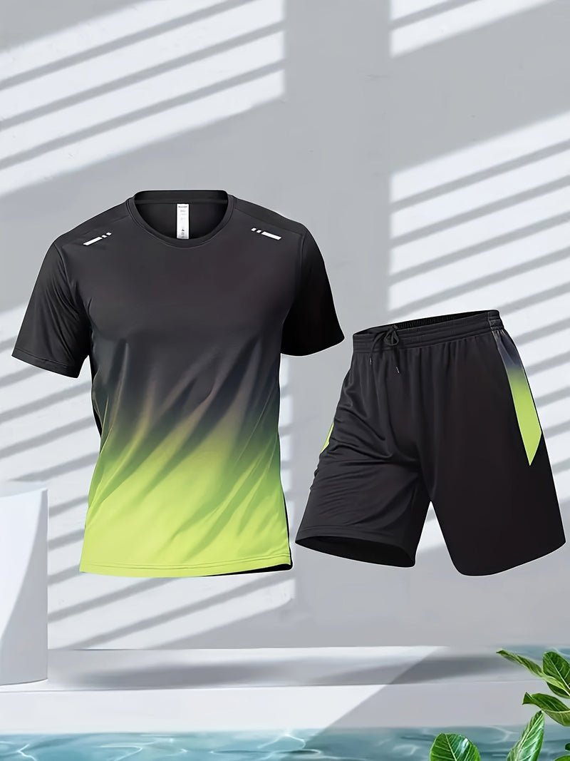 Zestaw sportowy dla mężczyzn z koszulką i szortami - PowerMove