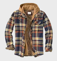 Warme herenjas met patroon en capuchon – HeatStyle