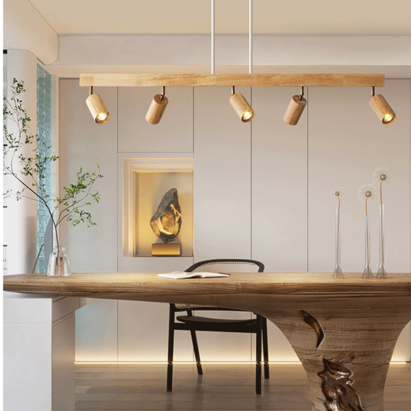 Adjustable Wooden Ceiling Spot Lamp - EcoLux