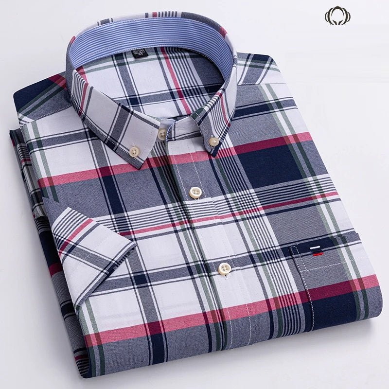 Sammy Jackson™ Stan Plus Size Overhemd | Geruit & Trendy