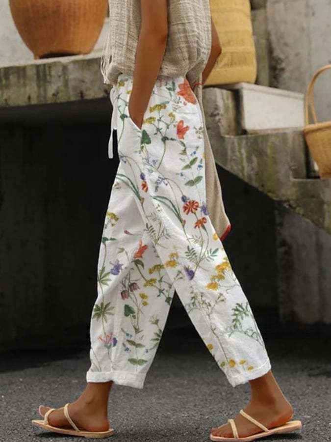 Dames Comfortbroek met Print – Nova
