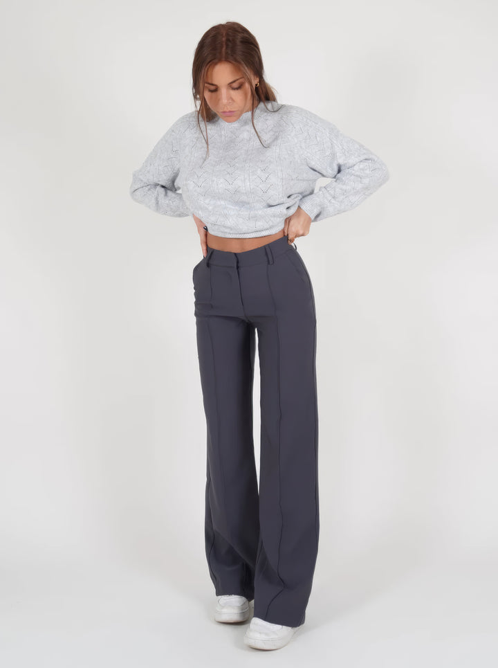 Stylish High-Waisted Pants - Luna