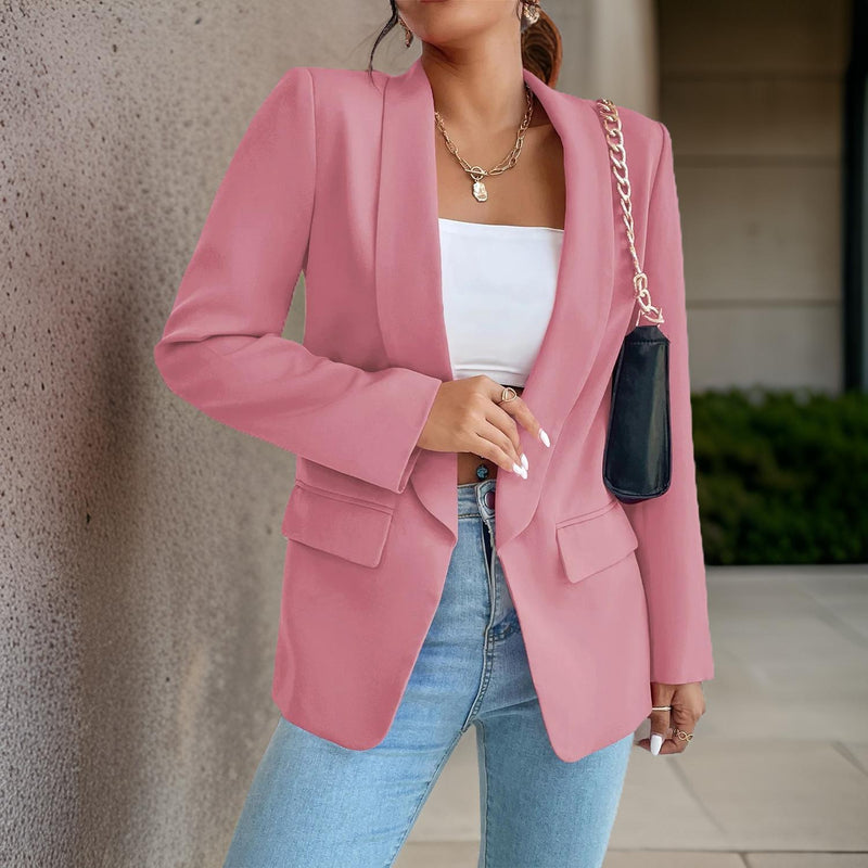 Stijlvolle Damesblazer van Polyester-Katoen - SophieBlaze