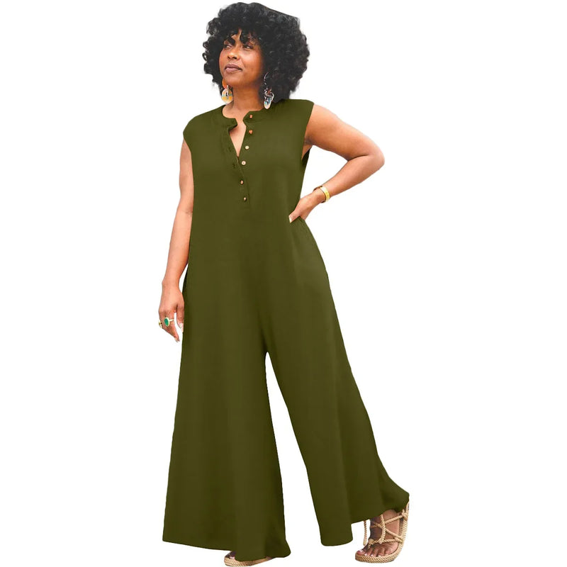 Sammy Jackson™ Jill Plus Size Jumpsuit | Stylish & Casual