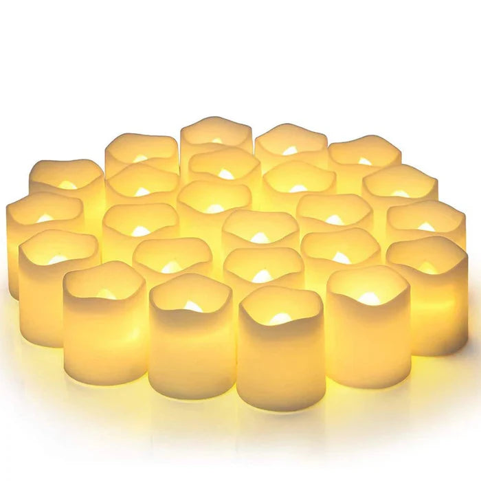 Zestaw 24 LED Bezpłomieniowych Świeczek - GlowFlicker