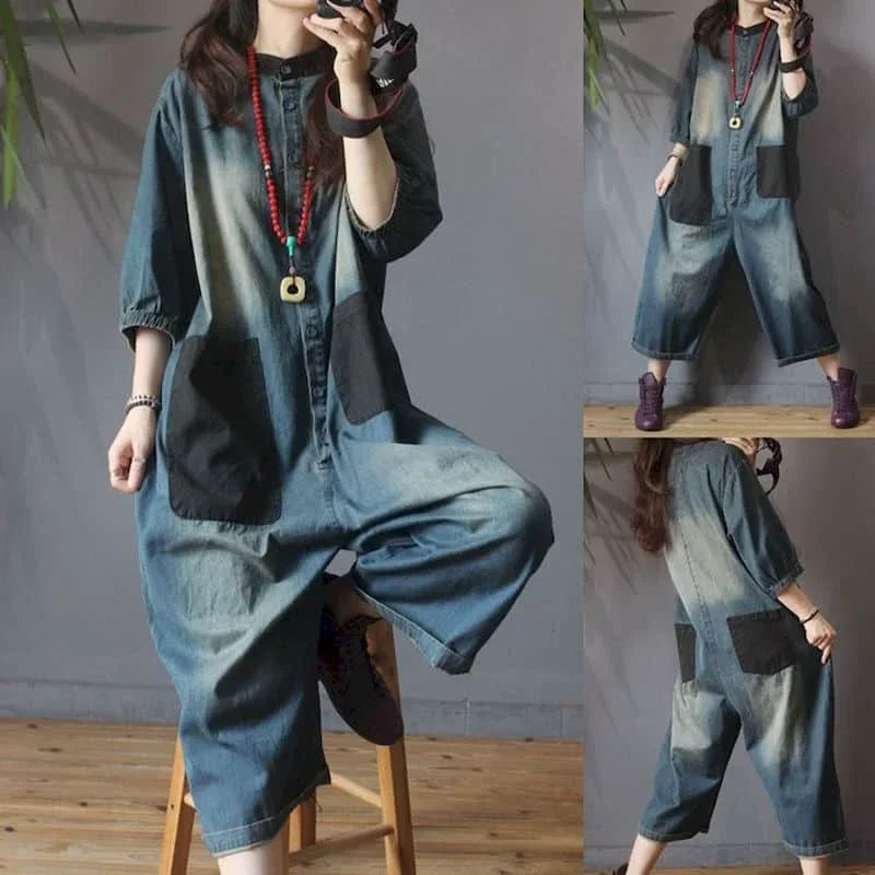 Sammy Jackson™ Silke Plus Size Jumpsuit | Denim & Stylish