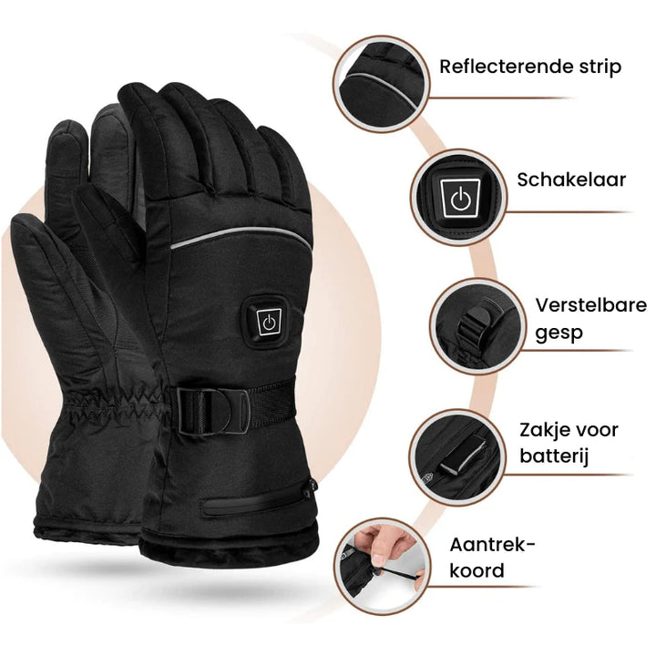 Waterdichte Elektrisch Verwarmde Handschoenen - HeatGuard
