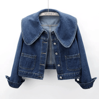 Dames Denimjasje met Matrozenkraag – Giovanna