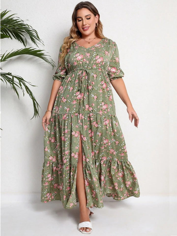 Sammy Jackson™ Marga Plus-Size Summer Dress | Stylish & Floral