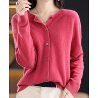 Women's Crew Neck Cardigan – Amalia