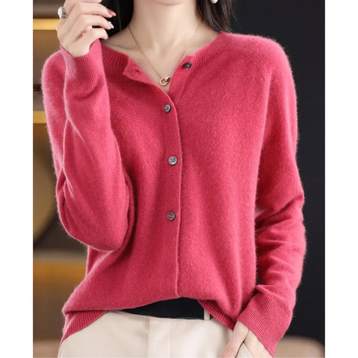 Women's Crew Neck Cardigan – Amalia