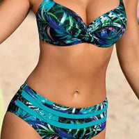 Modny zestaw bikini z wysokim stanem – Selina