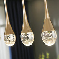 Glass Pendant Lamp with Warm Light Glow - Vetra