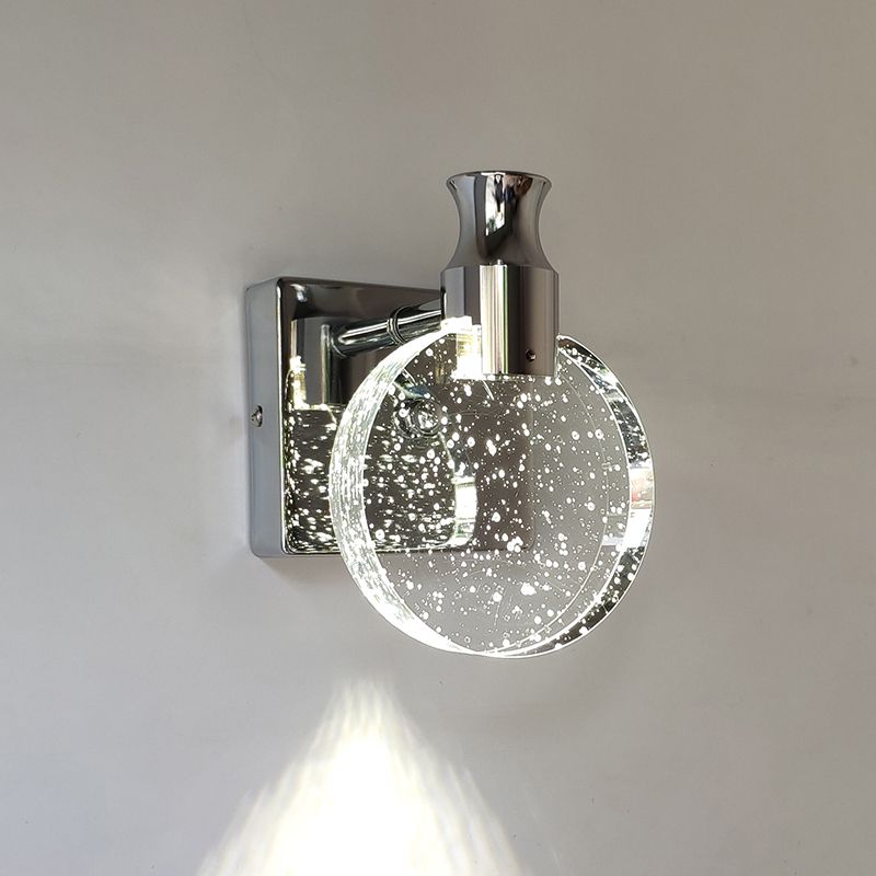 Luxury Round Crystal Wall Lamp – Celestia