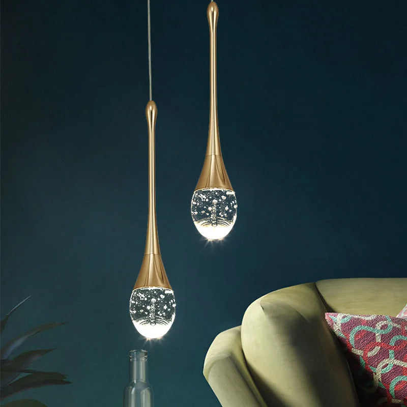 Glass Pendant Lamp with Warm Light Glow - Vetra