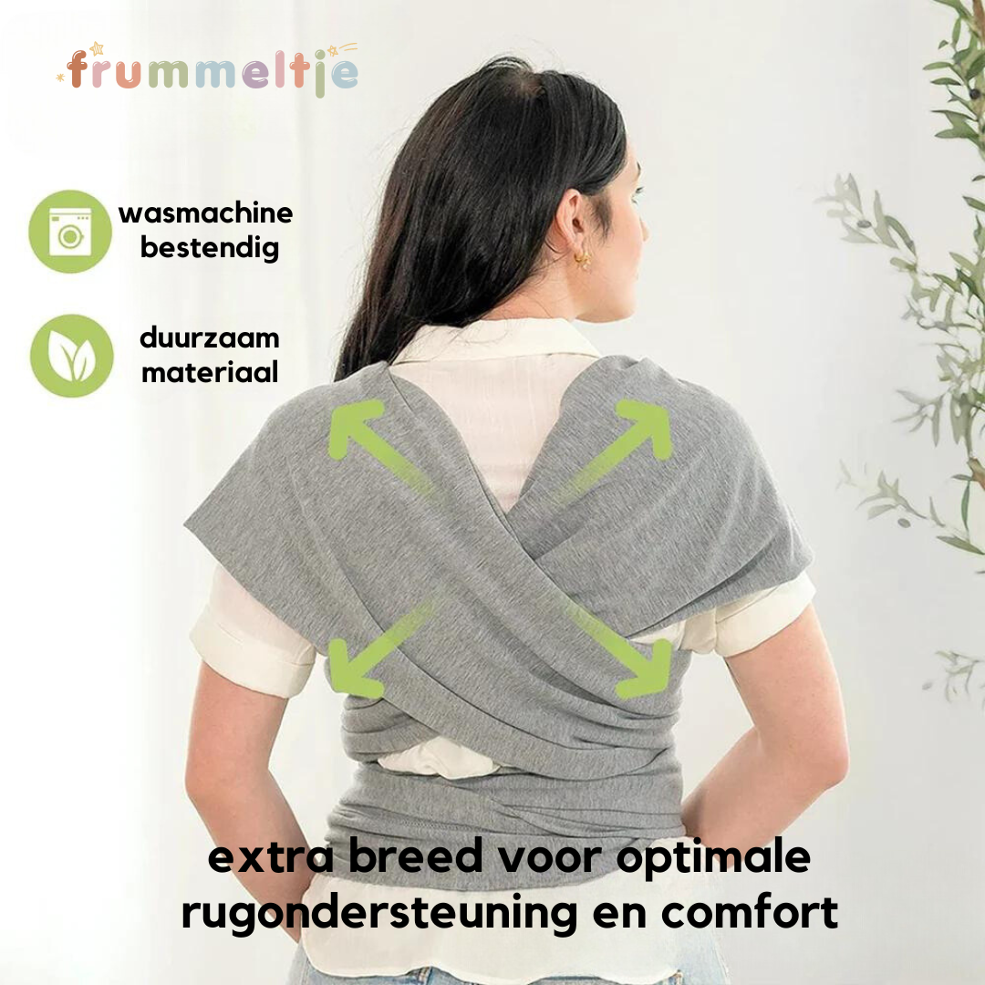 Back-Supporting Baby Wrap Carrier - CuddleWrap