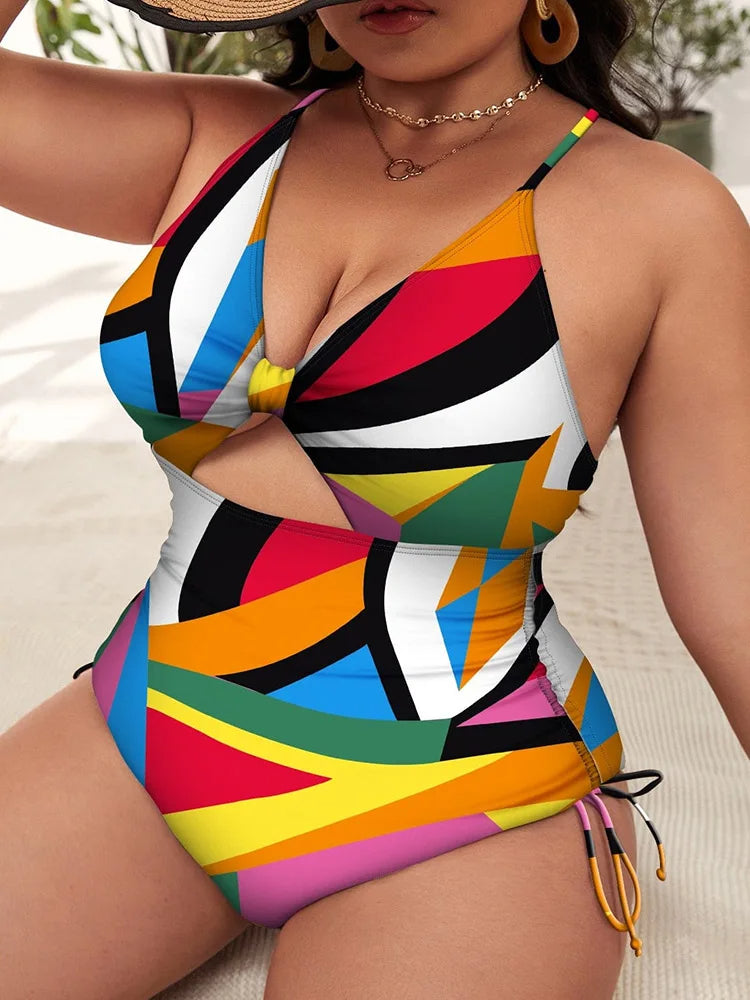 Sammy Jackson™ Jewel Plus-Size Swimsuit | Colorful & Trendy
