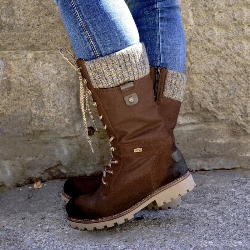 Stylish Tall Women's Winter Boots - Nora