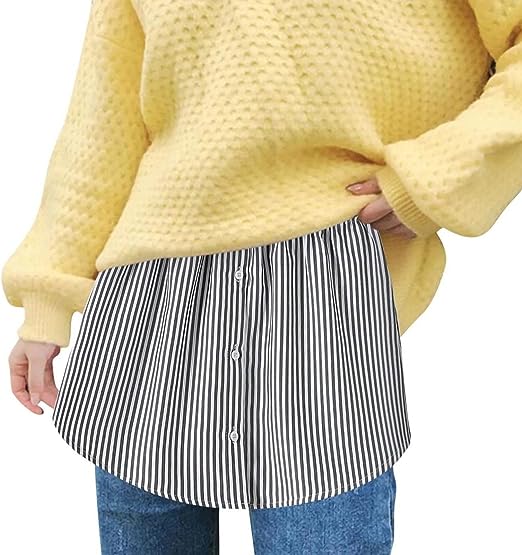 Women's Shirt Extender with Elastic Waistband - Noelle
