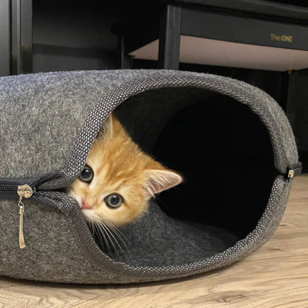 Luxe Kattenbed en Speelhuis - WhiskerNest