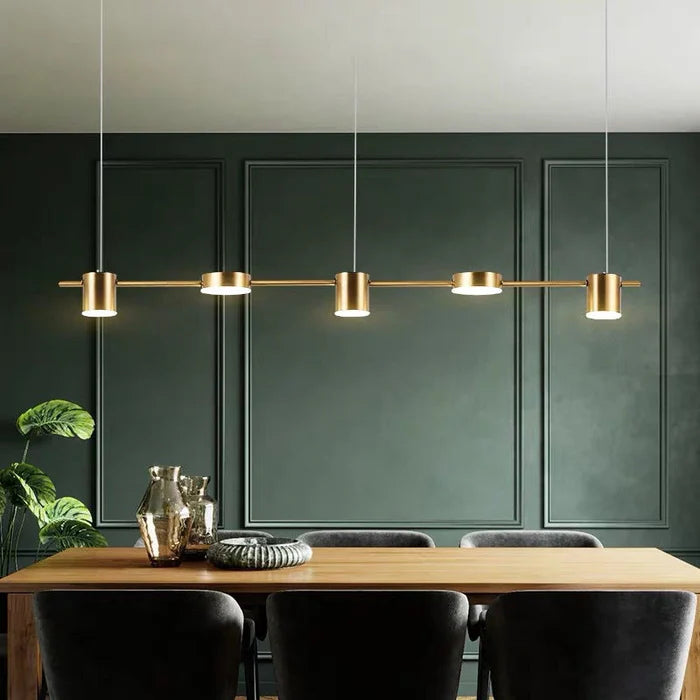 Nowoczesna aluminiowa lampa wisząca - AuraDrum