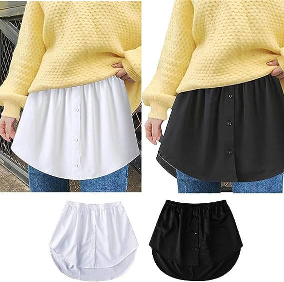 Women's Shirt Extender with Elastic Waistband - Noelle