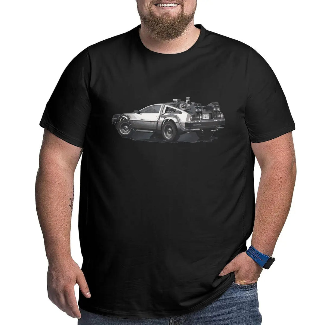 Sammy Jackson™ Back To The Future Delorean T-Shirt | Plus size T-shirt