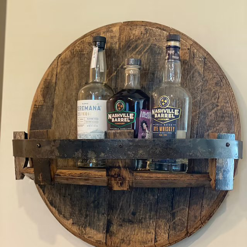 Estante para barril de whiskey bourbon de madera de roble – Oakspire