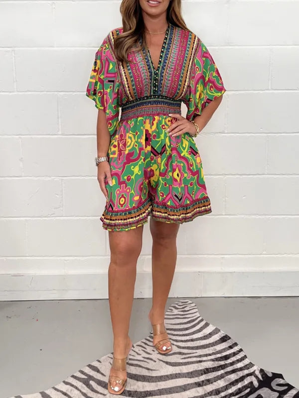 Sammy Jackson™ Odette Plus Size Playsuit | Vintage & Stijlvol
