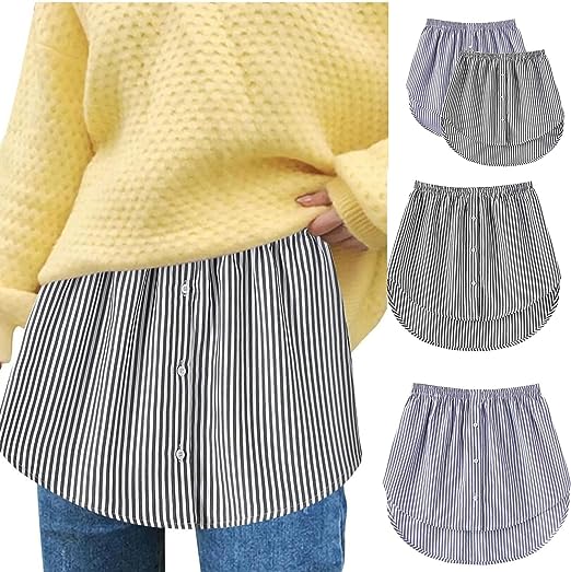 Women's Shirt Extender with Elastic Waistband - Noelle