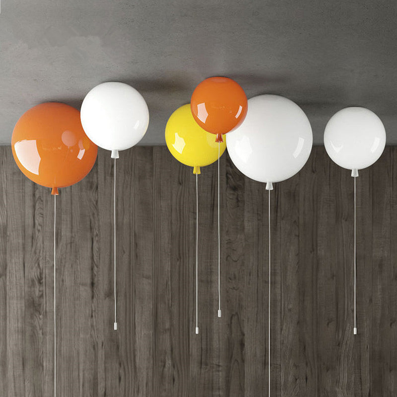 Compact Modern LED Balloon Ceiling Lamp - AuraLite