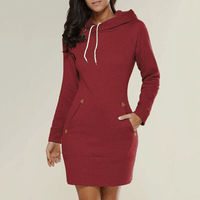 Hoody Sweatjurk met Zakken - Isabella