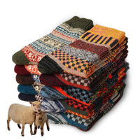 Sammy Jackson™ Retro Woolies Zestaw | Ciepłe i wygodne skarpetki ze stylowym wzorem