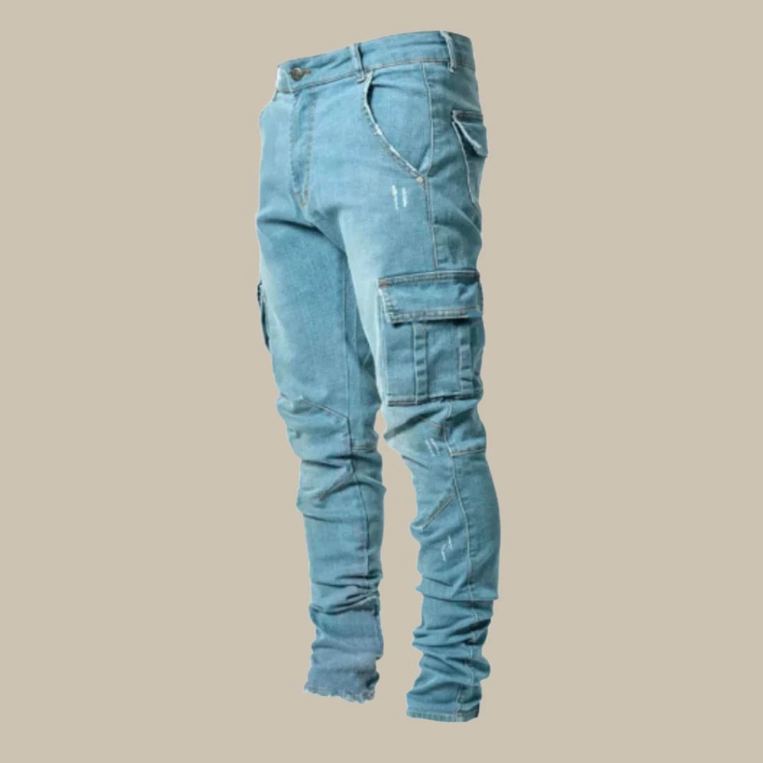 Premium Stretch Cargo Jeans for Men - Orion