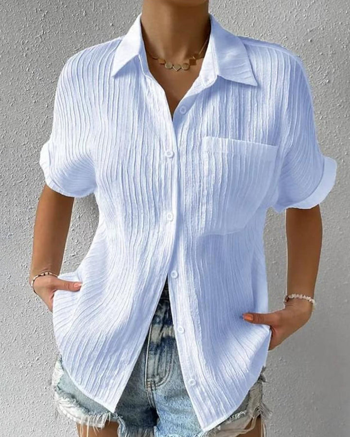 Stijlvolle blouse met korte mouwen – Elena
