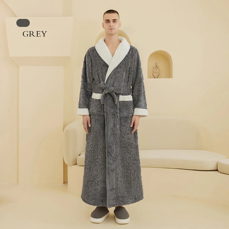 Sammy Jackson™ Szlafrok Jacquard | Ciepły i wygodny szlafrok z polaru