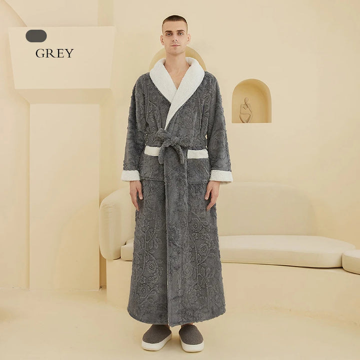Sammy Jackson™ Szlafrok Jacquard | Ciepły i wygodny szlafrok z polaru