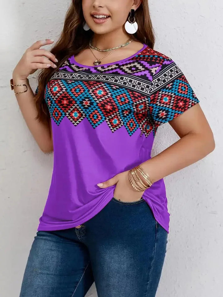Sammy Jackson™ Luna Plus-Size T-Shirt | Casual & Cheerful