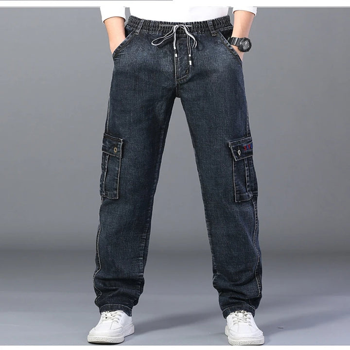 Sammy Jackson™ Winterjeans | Warme plus size spijkerbroek met meerdere zakken