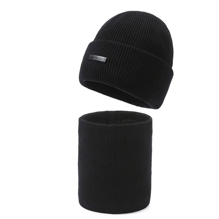 Sammy Jackson™ Wool Beanie Set | Chill knitted men's hat and scarf