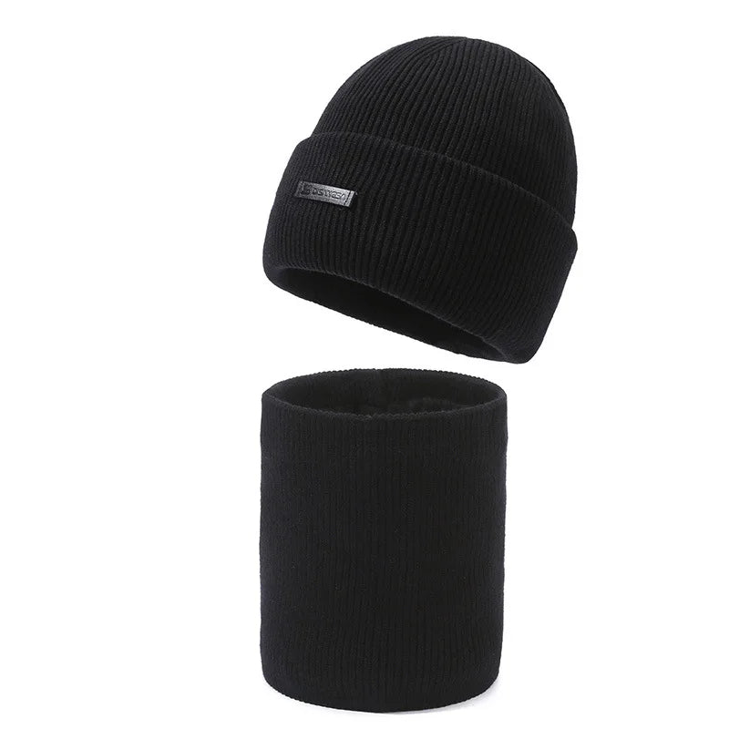 Sammy Jackson™ Wool Beanie Set | Chill knitted men's hat and scarf