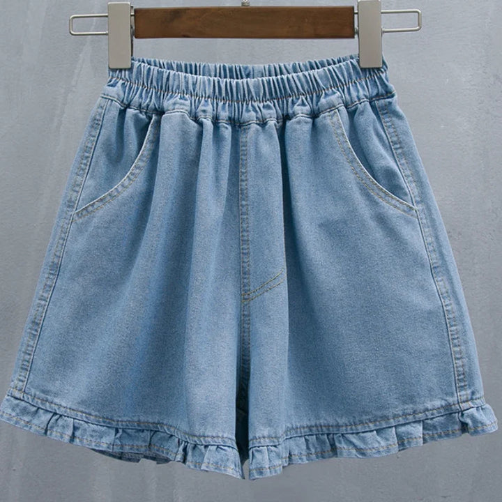Sammy Jackson™ Linde Krótkie Spodnie Plus Size | Denim i Modne