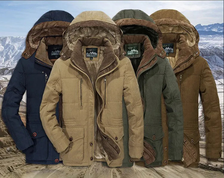 Sammy Jackson™ Julian zimowa parka | Długa zimowa kurtka z bawełny