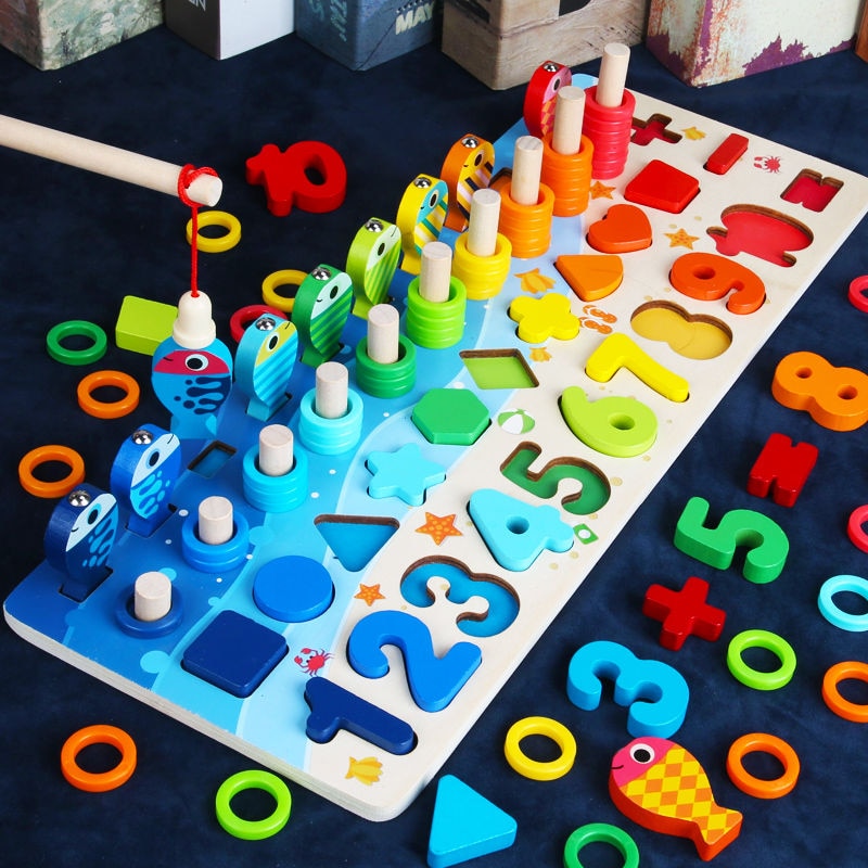 Montessori Tablica do Zabawy dla Maluchów - Drewniane Safari do Zabawy
