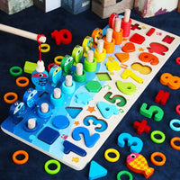 Montessori Tablica do Zabawy dla Maluchów - Drewniane Safari do Zabawy