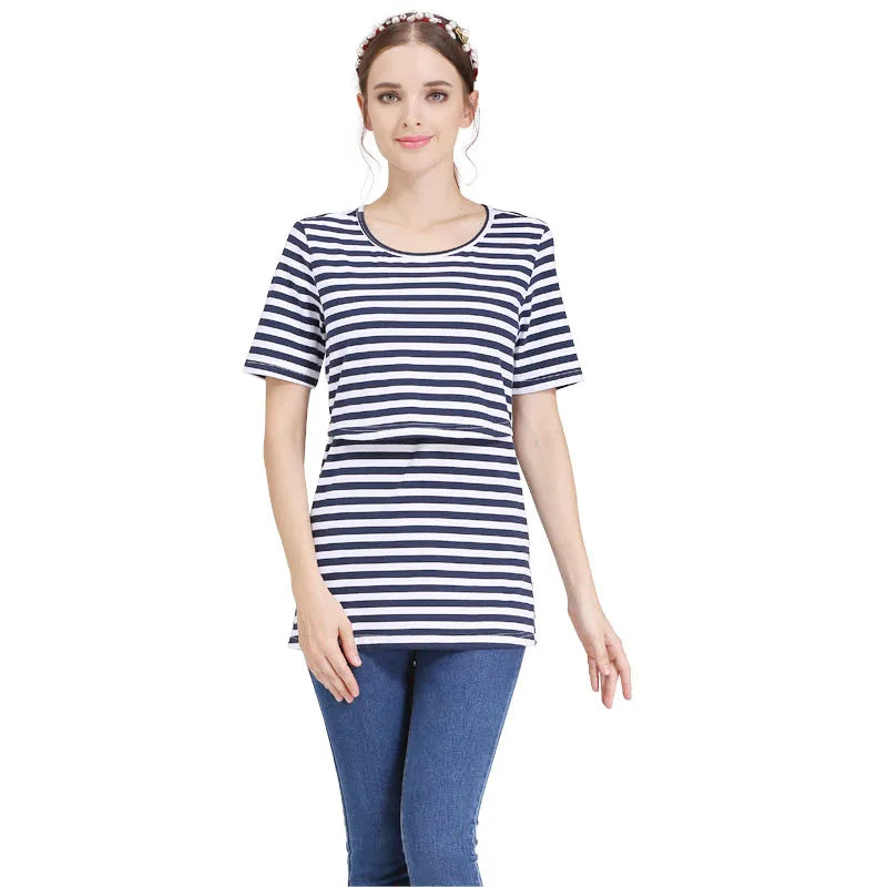 Sammy Jackson™ Kristel Nursing Shirt | Striped & Casual