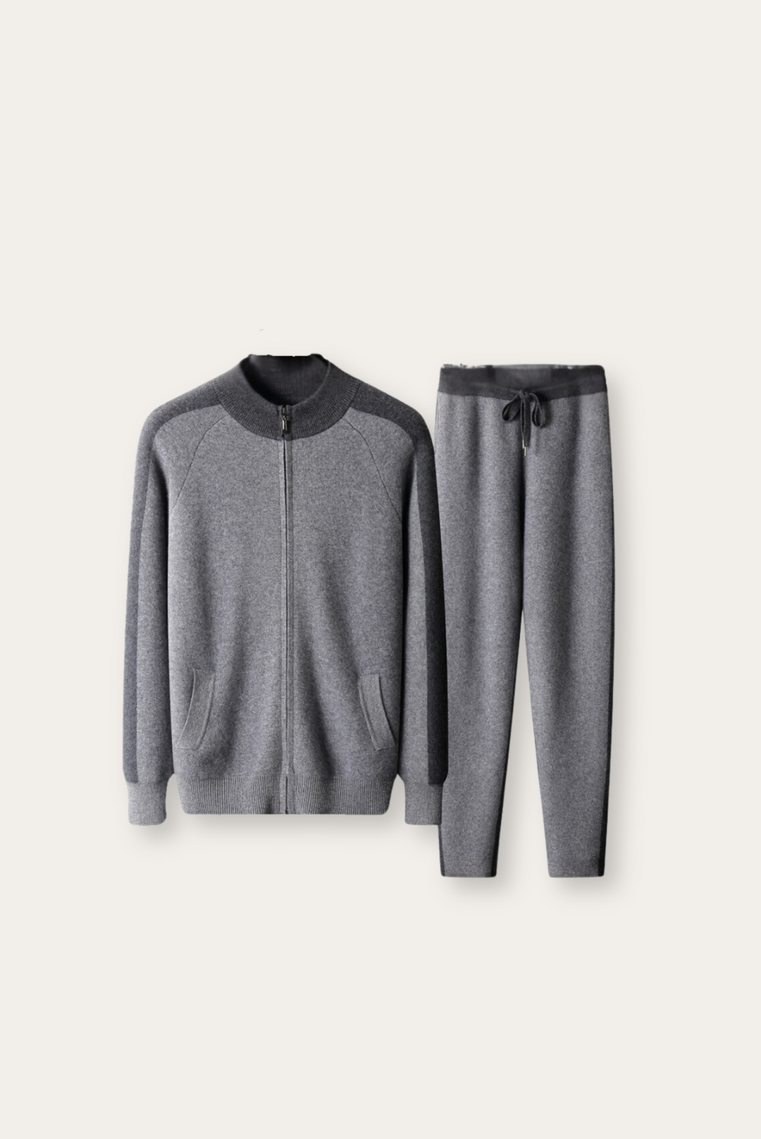Gray Cashmere Merino Wool Set – Vittore